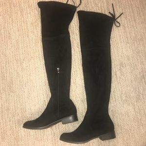 NWOT black over the knee boots 8.5
